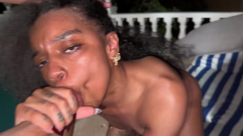 Interracial foursome swapping cocks and pussy in a pool party