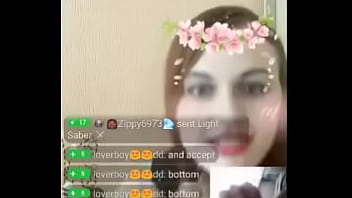 Cumshot on my girl on webcam