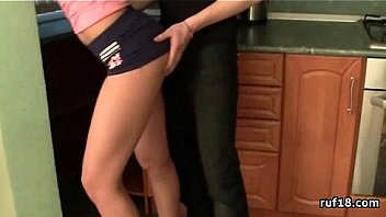 Teen lucy in bondage is teased by horny guy