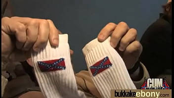 Ebony Gets Group Cumshots 25 thumbnail