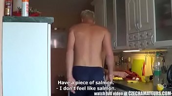 Aina making a white out of her pussy