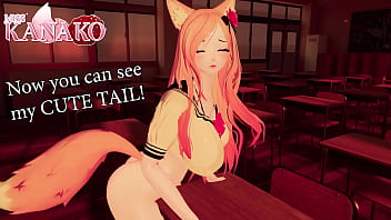 I grind a desk and ask you to watch and get turned on sexy catgirl vtuber cosplay