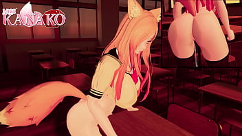 I grind a desk and ask you to watch and get turned on sexy catgirl vtuber cosplay