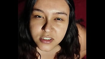 Punheta guiada peituda implorando para foder seus peitos