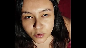 Punheta guiada peituda implorando para foder seus peitos