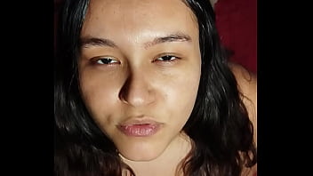 Punheta guiada peituda implorando para foder seus peitos