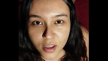 Punheta guiada peituda implorando para foder seus peitos