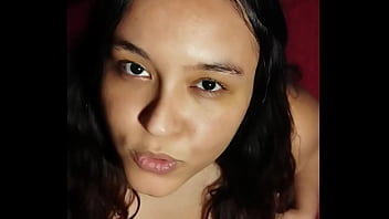 Punheta guiada peituda implorando para foder seus peitos