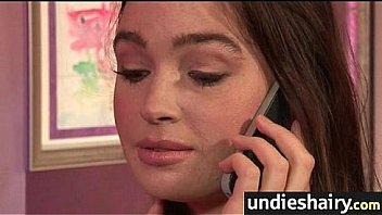 Screaming babe gushes hairy pussy juice 27