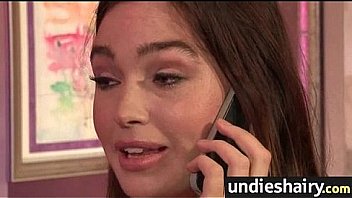 Screaming babe gushes hairy pussy juice 27