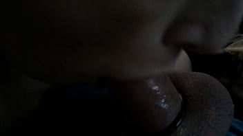 Dani blowing bubbles on seth's cock