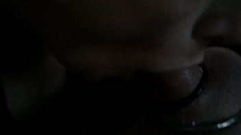 Dani blowing bubbles on seth's cock