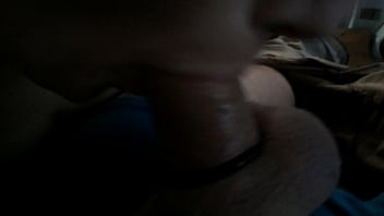 Dani blowing bubbles on seth's cock