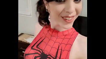 Late night spider girl tease