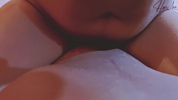 Beautiful wife helps husband release stress