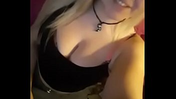 Blondie whore want cum in his boobs