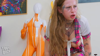 Anal piss drinking lila spews her guts and eats old man ass