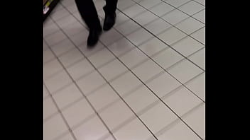 Beautiful ass walk at store 2