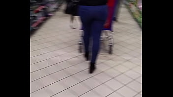 Beautiful ass walk at store 2