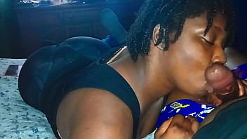 Darkchocolatebarbie gave me a sloppy 30 min blowjob like a pro