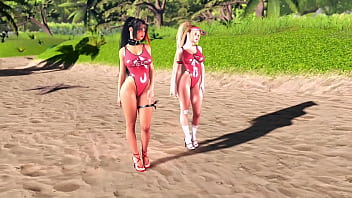 Beach rescuers clay and bay love when onlookers look at their oiled bodies