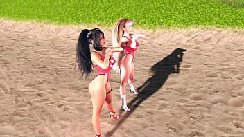 Beach rescuers clay and bay love when onlookers look at their oiled bodies