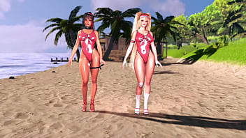 Beach rescuers clay and bay love when onlookers look at their oiled bodies