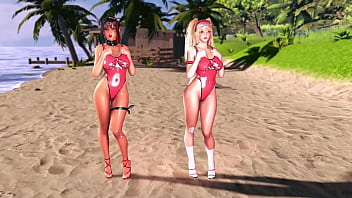 Beach rescuers clay and bay love when onlookers look at their oiled bodies