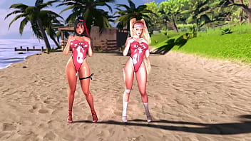 Beach rescuers clay and bay love when onlookers look at their oiled bodies