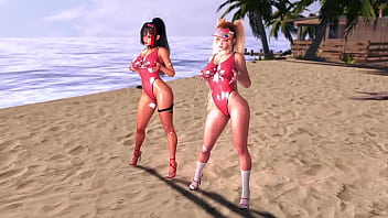 Beach rescuers clay and bay love when onlookers look at their oiled bodies