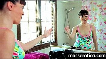 Teen eats milf pussy at oily threesome 6