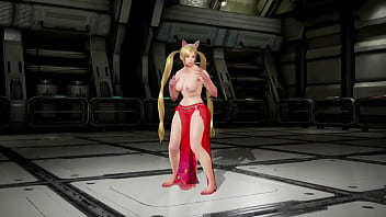 Tekken 7 lucky chloe barefoot big boobs