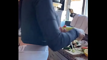 Big Booty Latina Milf Danceing At Cooking Time thumbnail