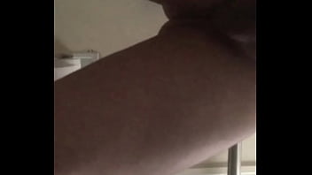 Getting undressed after snow fun then jerking off