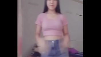 Cute girl tries dance