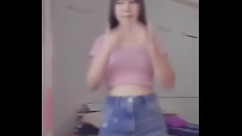 Cute girl tries dance