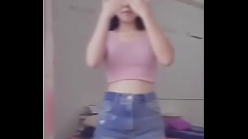 Cute girl tries dance