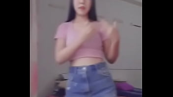 Cute girl tries dance