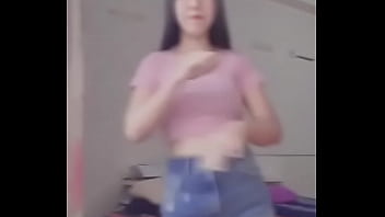 Cute girl tries dance
