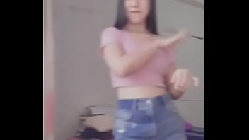Cute girl tries dance