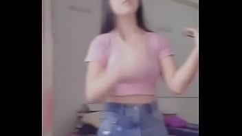 Cute girl tries dance