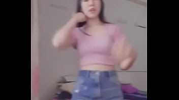 Cute girl tries dance