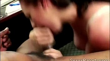 Brunette boss loses her mind with a hunky black stud in xxx parody2 1