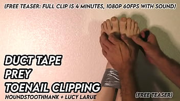 Duct tape prey toenail clipping Duct tape prey toenail clipping