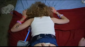 4th of july milf has many explosive orgasms and gets creampied