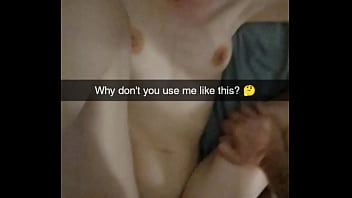 Wife smokes and cheats while home alone and cucks her husband on snapchat cumslut can't stop cumming