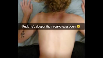 Wife smokes and cheats while home alone and cucks her husband on snapchat cumslut can't stop cumming