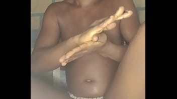 Crazybitch enjoying her own company when left alone