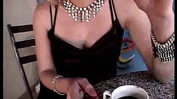 Blond noble bitch in stockings shagged