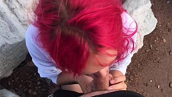 Blowjob in public on the beach friend's wife cheating